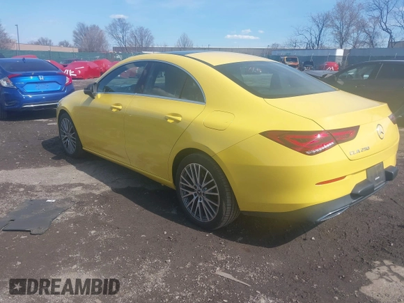 2020 Mercedes-Benz CLA 250 with VIN WDD5J4GB8LN043239, listed as a IAAI auction lot 41887482 with 86,908 mi miles and . Bid and sale history available at DreamBid. Image 3.