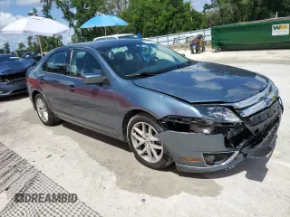 2011 Ford Fusion SEL with VIN 3FAHP0JA5BR340842, listed as a Copart auction lot 55117615 with 106,611 mi miles and Salvage Title. Bid and sale history available at DreamBid. Image 4.