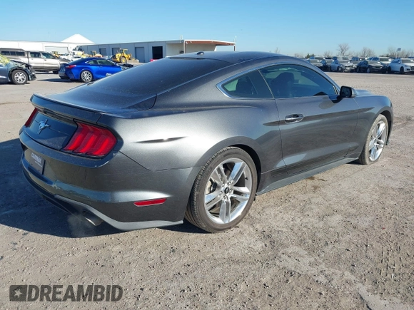 2019 Ford Mustang EcoBoost with VIN 1FA6P8TH7K5154190, listed as a IAAI auction lot 41386490 with 43,527 mi miles and . Bid and sale history available at carsss.com. Image 4.