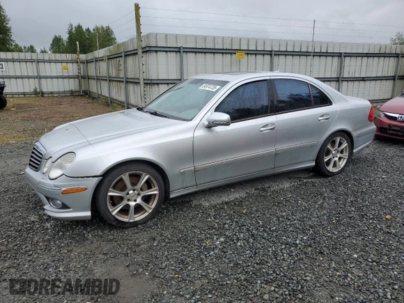 2009 Mercedes-Benz E-Class Luxury 3.5L with VIN WDBUF56X39B363877, listed as a Copart auction lot 54974735 with 221,870 mi miles and Clean Title. Bid and sale history available at carsss.com. Image 1.