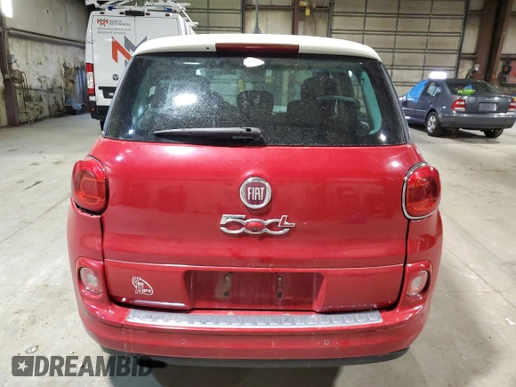 2015 FIAT 500L Easy with VIN ZFBCFABH9FZ030061, listed as a Copart auction lot 55311245 with 101,284 mi miles and Salvage title. Bid and sale history available at DreamBid. Image 6.