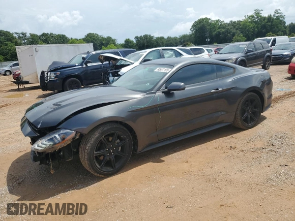 2019 Ford Mustang EcoBoost with VIN 1FA6P8THXK5105677, listed as a Copart auction lot 60927105 with 57,344 mi miles and Salvage title. Bid and sale history available at DreamBid. Image 1.