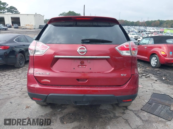2016 Nissan Rogue SV with VIN JN8AT2MT3GW027636, listed as a IAAI auction lot 40953471 with 128,639 mi miles and . Bid and sale history available at carsss.com. Image 16.