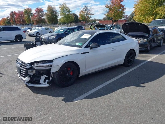 2018 Audi A5 Coupe Premium with VIN WAUSNAF59JA000526, listed as a IAAI auction lot 40595542 with 78,007 mi miles. Bid and sale history available at carsss.com. Image 2.