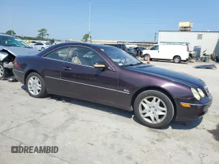 2000 Mercedes-Benz CL 500/600 with VIN WDBPJ75JXYA006219, listed as a Copart auction lot 68355704 with 106,740 mi miles and Salvage Title. Bid and sale history available at DreamBid. Image 4.