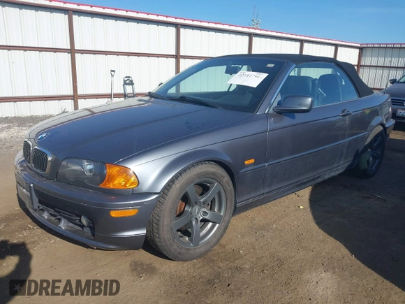 2001 BMW 3 Series 325Ci with VIN WBABS33481JY57131, listed as a IAAI auction lot 42111266 with 97,924 mi miles. Bid and sale history available at carsss.com. Image 2.