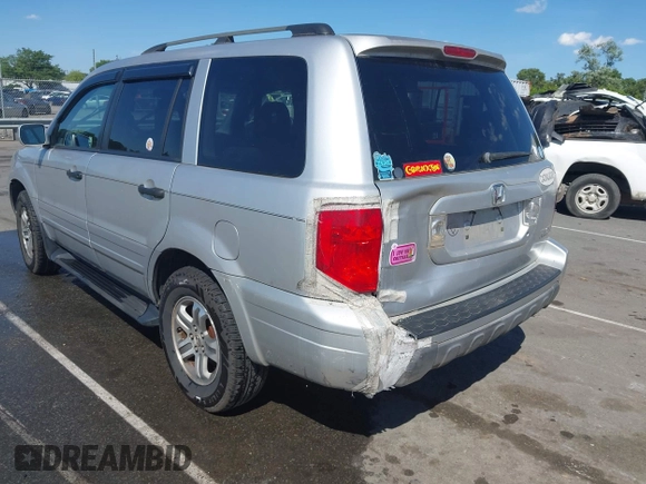 2005 Honda Pilot EX-L z VIN 5FNYF18555B023872, wystawiony jako IAAI lot #42330280 z przebiegiem 143 589 mil mil oraz . Historia ofert i sprzedaży dostępna na DreamBid. Obrazek 3.