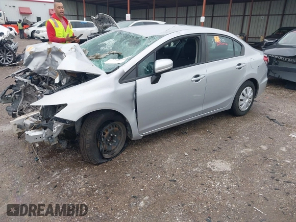 2015 Honda Civic LX with VIN 19XFB2F58FE259113, listed as a IAAI auction lot 42160013 with Not provided miles and . Bid and sale history available at DreamBid. Image 2.