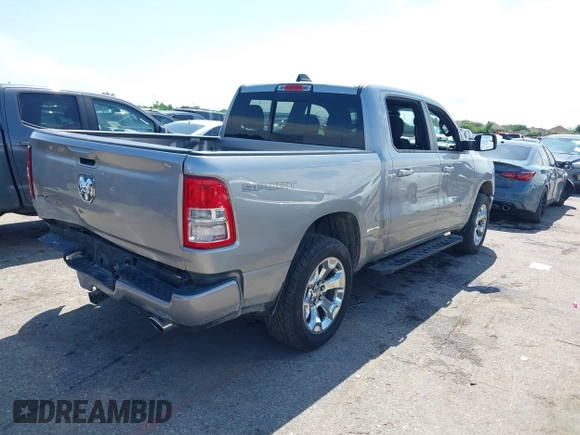 2022 Ram 1500 Lone Star with VIN 1C6RREFT3NN172794, listed as a IAAI auction lot 42071645 with 95,760 mi miles and . Bid and sale history available at DreamBid. Image 4.