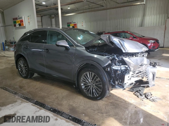 2023 Lexus RX 350h with VIN 2T2BBMCA0PC002776, listed as a Copart auction lot 61464215 with 73,468 mi miles and Salvage title. Bid and sale history available at DreamBid. Image 4.