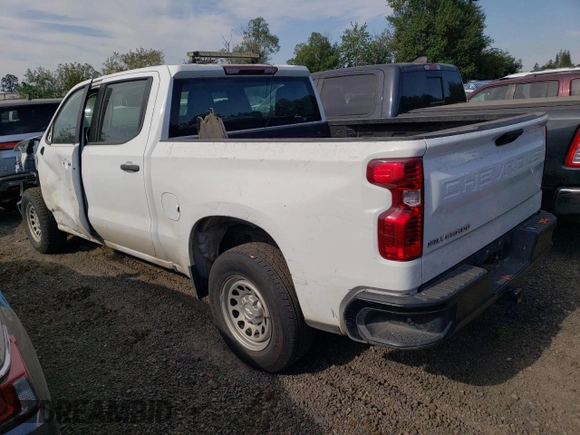 2022 Chevrolet Silverado 1500 Work Truck with VIN 3GCPAAEK1NG647179, listed as a Copart auction lot 59963564 with 15,204 mi miles and Salvage Title. Bid and sale history available at DreamBid. Image 2.