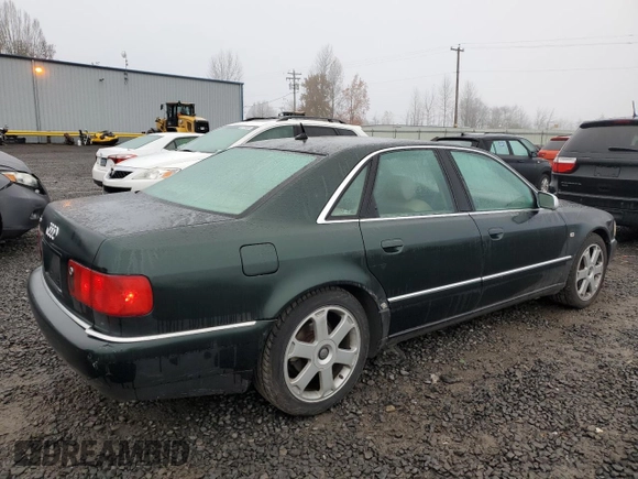 2002 Audi S8 with VIN WAUGU44D12N007629, listed as a Copart auction lot 84200554 with 156,384 mi miles and Clean Title. Bid and sale history available at DreamBid. Image 3.