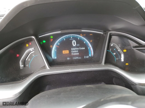 2019 Honda Civic Coupe EX with VIN 2HGFC3B30KH350285, listed as a Copart auction lot 49717915 with 116,299 mi miles and Salvage Title. Bid and sale history available at carsss.com. Image 9.