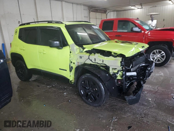 2018 Jeep Renegade Sport with VIN ZACCJBAB8JPH59058, listed as a Copart auction lot 52894125 with 191,622 mi miles and Salvage title. Bid and sale history available at DreamBid. Image 4.