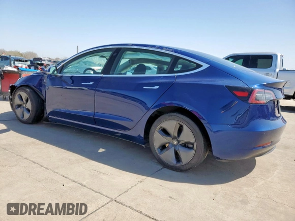 2020 Tesla Model 3 Long Range with VIN 5YJ3E1EB6LF617634, listed as a Copart auction lot 87010814 with 72,916 mi miles and Salvage Title. Bid and sale history available at carsss.com. Image 2.