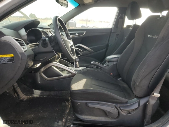 2016 Hyundai Veloster with VIN KMHTC6AD6GU262838, listed as a Copart auction lot 47224855 with 106,459 mi miles and Salvage Title. Bid and sale history available at carsss.com. Image 7.