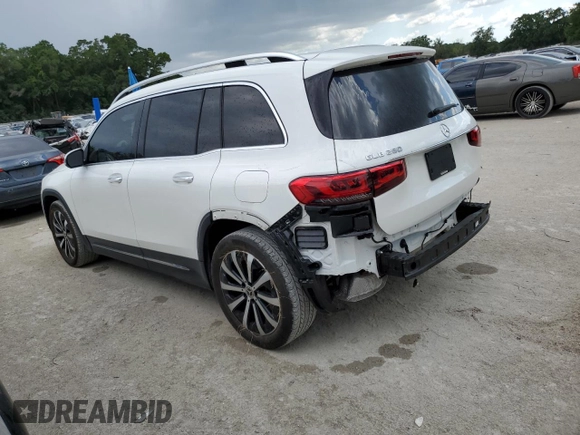 2021 Mercedes-Benz GLB 250 с VIN W1N4M4GB7MW130566, выставлен на аукционе Copart как лот 58500295 с пробегом 49 401 миль миль и Списание • Salvage title. История ставок и продаж доступна на DreamBid. Изображение 2.