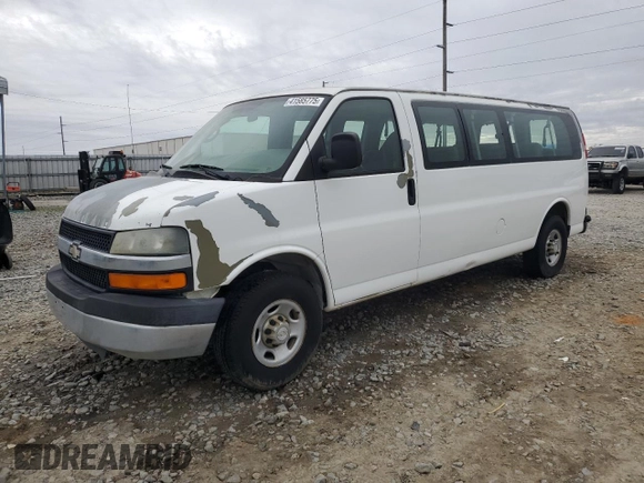 2007 Chevrolet Express Passenger with VIN 1GAHG39UX71101095, listed as a Copart auction lot 41585775 with 356,651 mi miles and Salvage title. Bid and sale history available at DreamBid. Image 1.