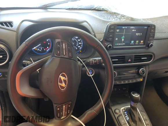 2020 Hyundai Kona Ultimate with VIN KM8K53A5XLU465531, listed as a Copart auction lot 64053502 with 57,291 mi miles. Bid and sale history available at carsss.com. Image 9.