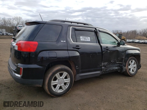 2016 GMC Terrain SLE with VIN 2GKFLTEK6G6335475, listed as a Copart auction lot 47988375 with 98,766 mi miles and Salvage Title. Bid and sale history available at DreamBid. Image 3.