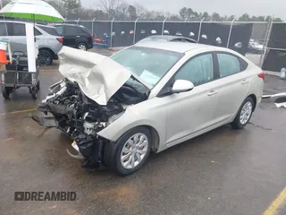 2019 Hyundai Accent SE with VIN 3KPC24A30KE062791, listed as a IAAI auction lot 41608061 with 80,397 mi miles. Bid and sale history available at carsss.com. Image 2.