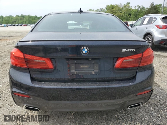 2018 BMW 5 Series 540i with VIN WBAJE5C53JWA94657, listed as a Copart auction lot 51058014 with 63,460 mi miles and Salvage Title. Bid and sale history available at carsss.com. Image 6.