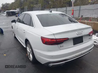 2021 Audi A4 S line Premium Plus with VIN WAUEAAF48MA014602, listed as a IAAI auction lot 41558351 with 44,229 mi miles and . Bid and sale history available at DreamBid. Image 3.