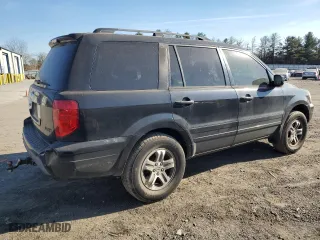 2004 Honda Pilot EX with VIN 2HKYF186X4H545678, listed as a Copart auction lot 76511534 with 197,814 mi miles and Salvage Title. Bid and sale history available at carsss.com. Image 3.