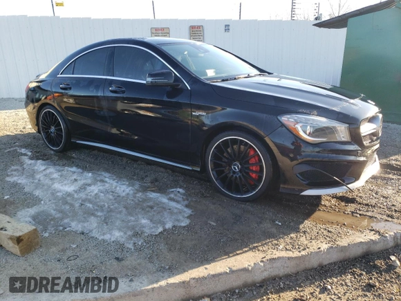 2015 Mercedes-Benz CLA 45 AMG with VIN WDDSJ5CBXFN232123, listed as a Copart auction lot 41774665 with 95,817 mi miles and Non Repairable. Bid and sale history available at DreamBid. Image 4.