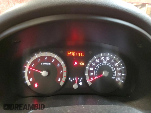 2010 Kia Rio with VIN KNADH4B39A6691792, listed as a Copart auction lot 80043064 with 161,139 mi miles and Salvage Title. Bid and sale history available at DreamBid. Image 9.
