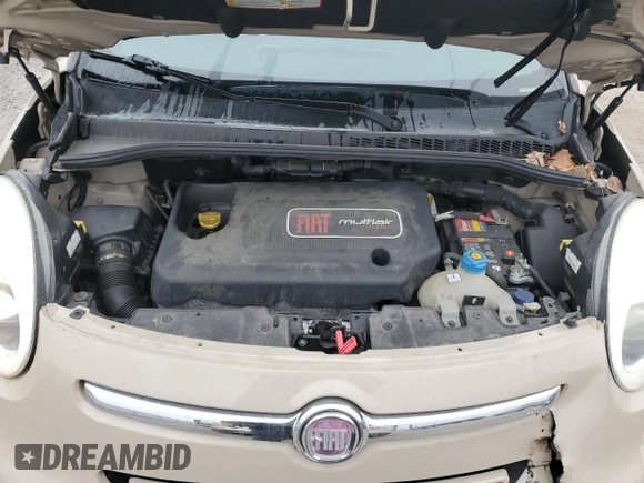 2014 FIAT 500L Lounge with VIN ZFBCFACH0EZ029698, listed as a Copart auction lot 44010995 with 113,555 mi miles and Salvage Title. Bid and sale history available at DreamBid. Image 11.