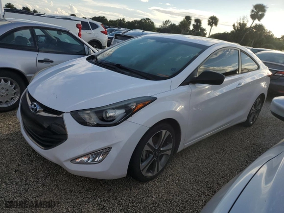 2014 Hyundai Elantra Coupe with VIN KMHDH6AH4EU024296, listed as a Copart auction lot 74367224 with 0 mi miles and Non Repairable. Bid and sale history available at carsss.com. Image 1.