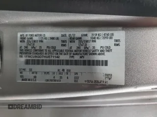 2017 Ford Escape SE with VIN 1FMCU9GD7HUE71142, listed as a Copart auction lot 55446105 with 189,708 mi miles and Clean Title. Bid and sale history available at carsss.com. Image 14.