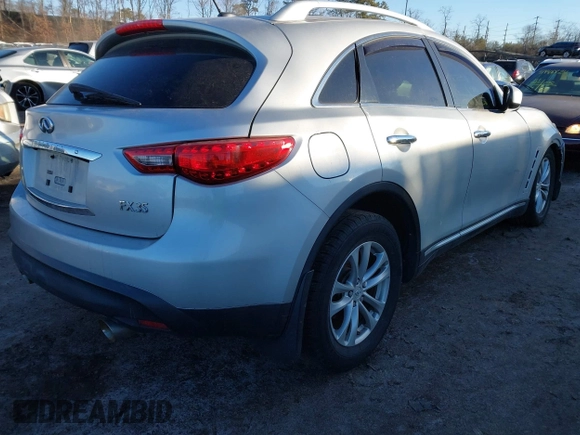 2010 Infiniti FX with VIN JN8AS1MW1AM855968, listed as a IAAI auction lot 41451626 with 167,275 mi miles. Bid and sale history available at carsss.com. Image 4.