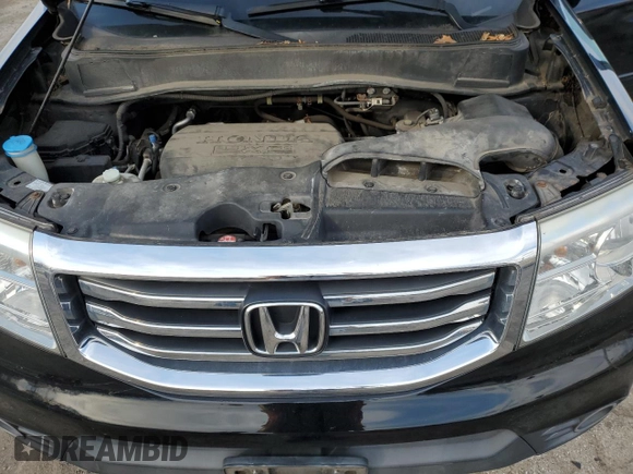 2012 Honda Pilot EX-L with VIN 5FNYF4H73CB027144, listed as a Copart auction lot 50117635 with 148,236 mi miles and Clean Title. Bid and sale history available at DreamBid. Image 12.