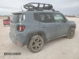 2018 Jeep Renegade Latitude with VIN ZACCJABH4JPH33439, listed as a Copart auction lot 48792455 with 37,992 mi miles and Salvage title. Bid and sale history available at DreamBid. Image 3.