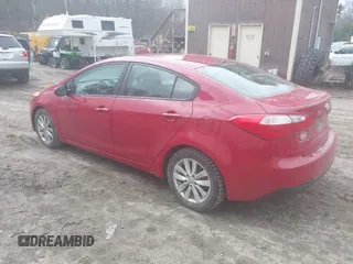 2016 Kia Forte LX with VIN KNAFX4A64G5580203, listed as a IAAI auction lot 41961563 with 140,800 mi miles. Bid and sale history available at carsss.com. Image 3.