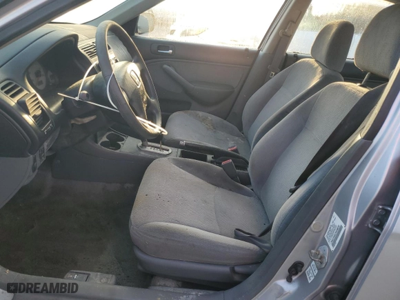 2002 Honda Civic LX with VIN 2HGES16512H518935, listed as a Copart auction lot 70000484 with 76,649 mi miles and Non Repairable. Bid and sale history available at carsss.com. Image 7.
