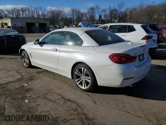 2018 BMW 4 Series 430i xDrive with VIN WBA4Z3C55JEC56297, listed as a Copart auction lot 87870095 with 78,602 mi miles and Salvage Title. Bid and sale history available at DreamBid. Image 2.