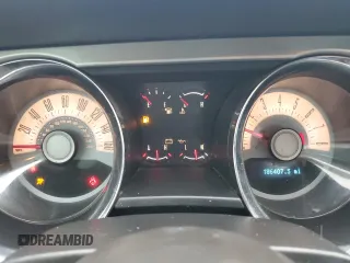 2011 Ford Mustang V6 with VIN 1ZVBP8AM5B5121663, listed as a Copart auction lot 51989235 with 186,407 mi miles and Salvage title. Bid and sale history available at DreamBid. Image 9.