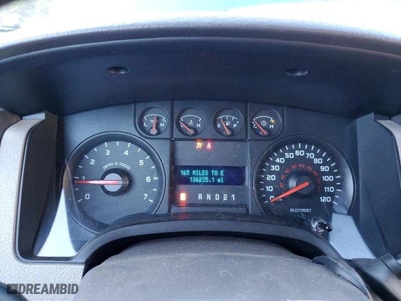 2010 Ford F-150 XL with VIN 1FTEX1EW1AFC83642, listed as a Copart auction lot 46632535 with 136,235 mi miles and Salvage Title. Bid and sale history available at carsss.com. Image 9.