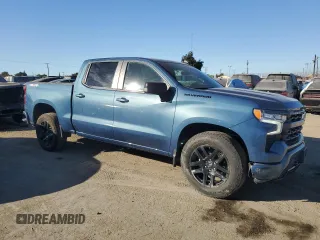2024 Chevrolet Silverado 1500 RST with VIN 1GCPDEEKXRZ207921, listed as a Copart auction lot 81155184 with 8,207 mi miles and Salvage Title. Bid and sale history available at carsss.com. Image 4.