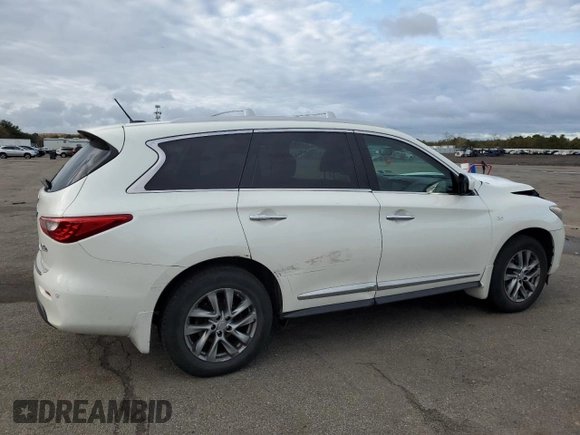 2015 Infiniti QX60 with VIN 5N1AL0MM2FC514993, listed as a Copart auction lot 49963505 with 88,742 mi miles and Salvage Title. Bid and sale history available at carsss.com. Image 3.