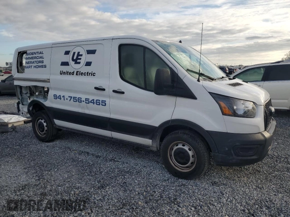 2023 Ford Transit Cargo with VIN 1FTBR1Y8XPKB44832, listed as a Copart auction lot 42206665 with 15,429 mi miles and Salvage Title. Bid and sale history available at DreamBid. Image 4.
