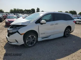 2022 Honda Odyssey Elite с VIN 5FNRL6H98NB022728, выставлен на аукционе Copart как лот 61855385 с пробегом 17 342 миль миль и Списание • Salvage title. История ставок и продаж доступна на DreamBid. Изображение 1.