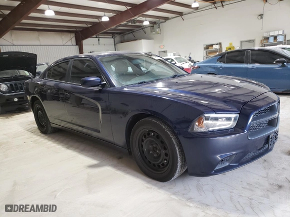 2014 Dodge Charger Police with VIN 2C3CDXKT7EH334809, listed as a Copart auction lot 46497755 with 107,616 mi miles and Clean Title. Bid and sale history available at carsss.com. Image 4.