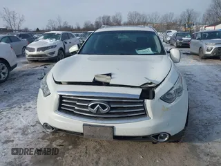 2015 Infiniti QX70 with VIN JN8CS1MW4FM481257, listed as a IAAI auction lot 41390187 with 127,892 mi miles and . Bid and sale history available at DreamBid. Image 12.