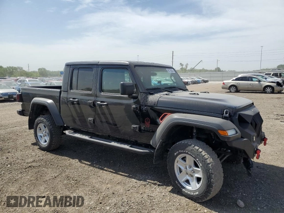 2020 Jeep Gladiator Sport S z VIN 1C6HJTAG7LL150131, wystawiony jako Copart lot #56726835 z przebiegiem 18 428 mil mil oraz Szkoda całkowita • Salvage title. Historia ofert i sprzedaży dostępna na DreamBid. Obrazek 4.