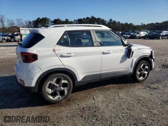 2024 Hyundai Venue SEL with VIN KMHRC8A31RU280227, listed as a Copart auction lot 48854665 with 28,050 mi miles and Salvage Title. Bid and sale history available at DreamBid. Image 3.