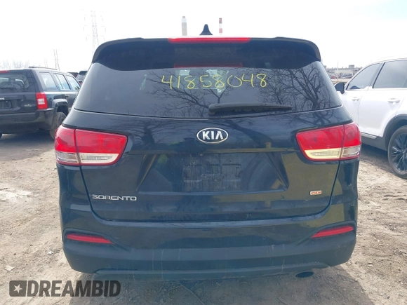 2016 Kia Sorento LX with VIN 5XYPG4A39GG064648, listed as a IAAI auction lot 41858048 with 174,570 mi miles and . Bid and sale history available at carsss.com. Image 17.